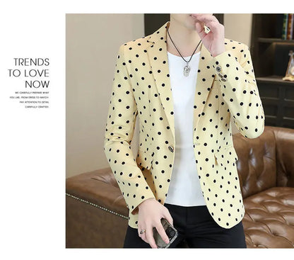 Blazer Men's Fashion Business Gentleman Groom Professional Gentleman Form-fitting Versatile Casual Formal Wear High-end Blazer