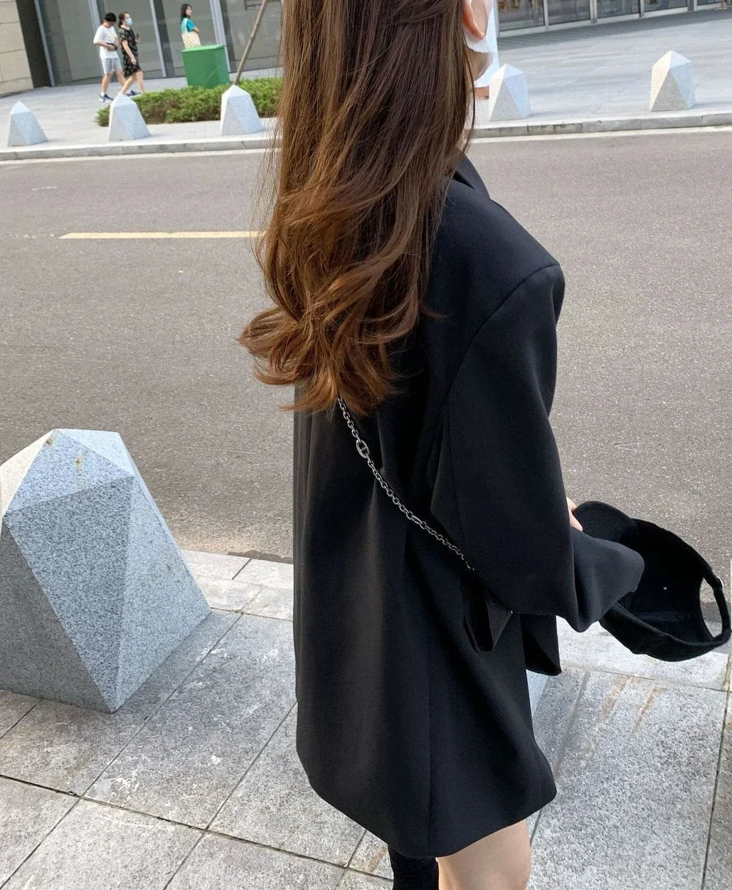 Clothes Coats for Women Black Jacket Blazer Woman Solid Outerwears Loose Korean Style Popular Deals High Quality Fashion 2025