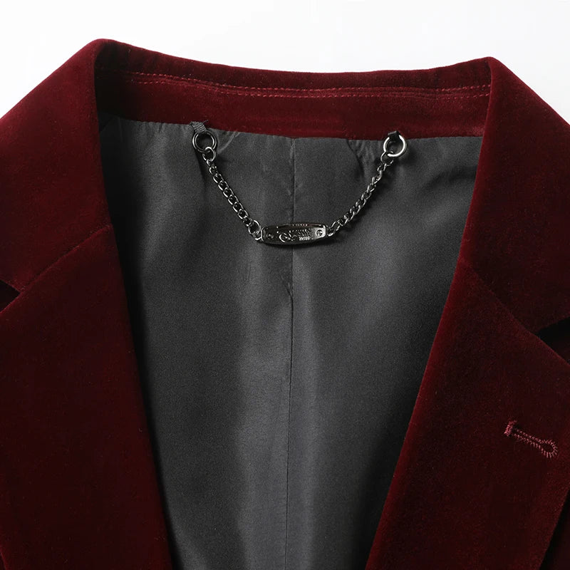 Blazer Men Fashionable Business Outdoor Travel Youth Campus Wedding Versatile Gentleman Host Slim-fit Casual Korean Style Blazer