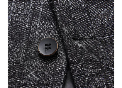 Blazer's New Men's Fashionable Business Wedding Banquet Casual Hosting Dress Showcases A High-end Middle-aged Gentleman Blazer