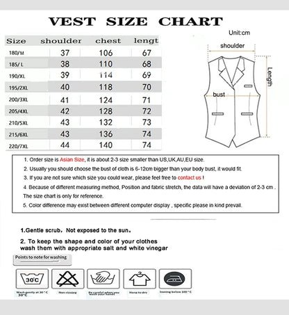 Men's Plus Size Checkered Vest – Single Breasted Formal Waistcoat for Weddings & Groomsmen