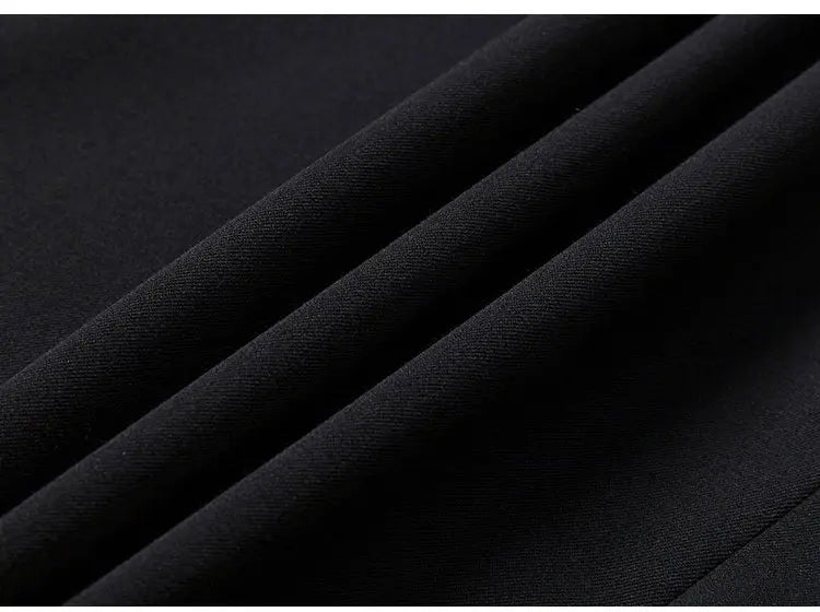 Patchwork Satin Double-breasted Designer Mens Black Blazer Hombre Elegant Groom Wedding Banquets Party Suits Jackets Coats 5XL