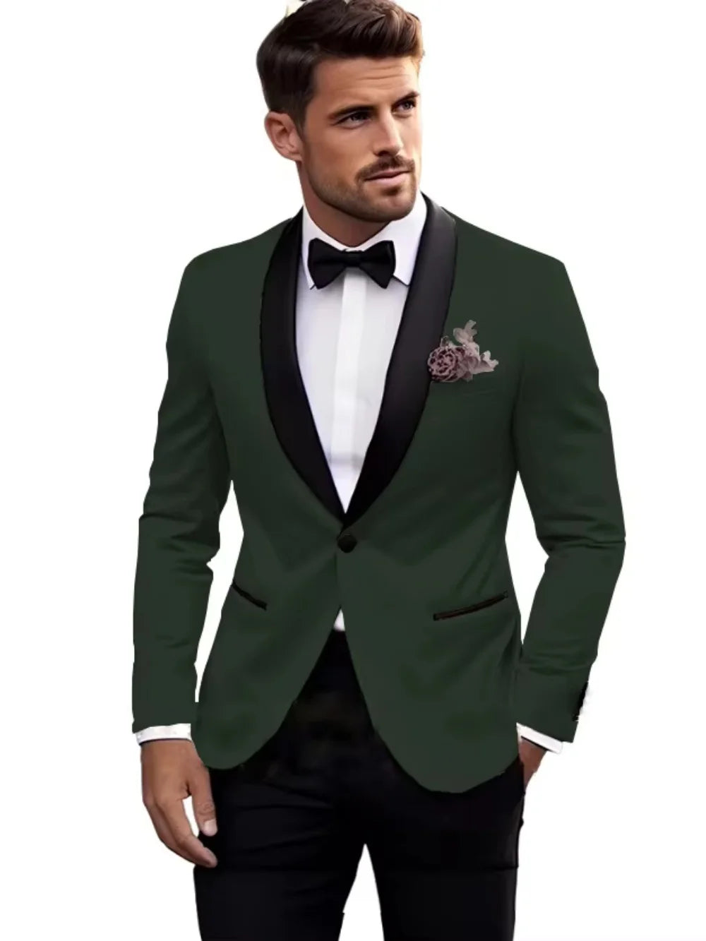 Premium Handsome Men's Suits 2 Pieces Jacket Pants Wedding Groom Sets Classy High Quality Suit Set For Man Business Outfit