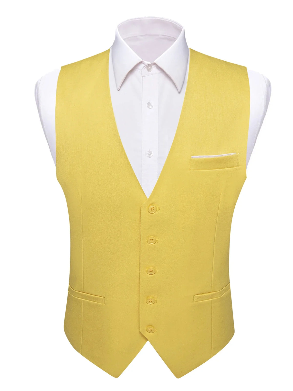 Men's Satin Formal Vest – Multi-Color Wedding & Business Waistcoat for Men