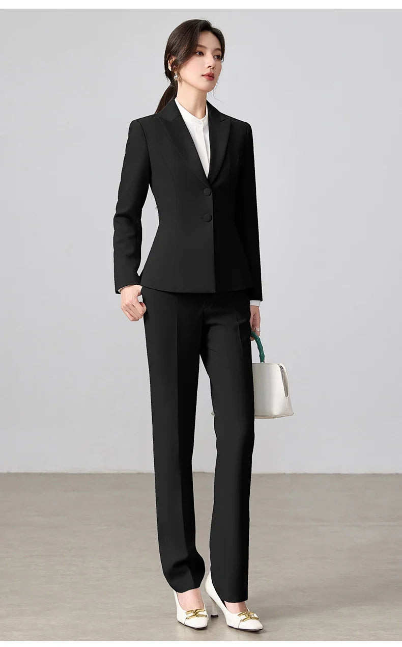 Ladies Business Outfit High-Quality Pants And Suit Jacket Slim Elegant Fashionable 2026 New Arrival
