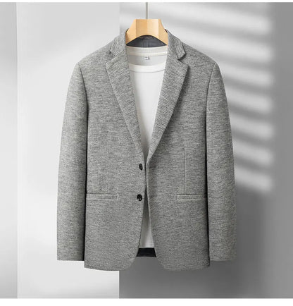 2025 Men's High-End Boutique Wool Suit Casual Business Top Coat Fashion Gentleman Party Four Seasons Elegant Tailored Suit