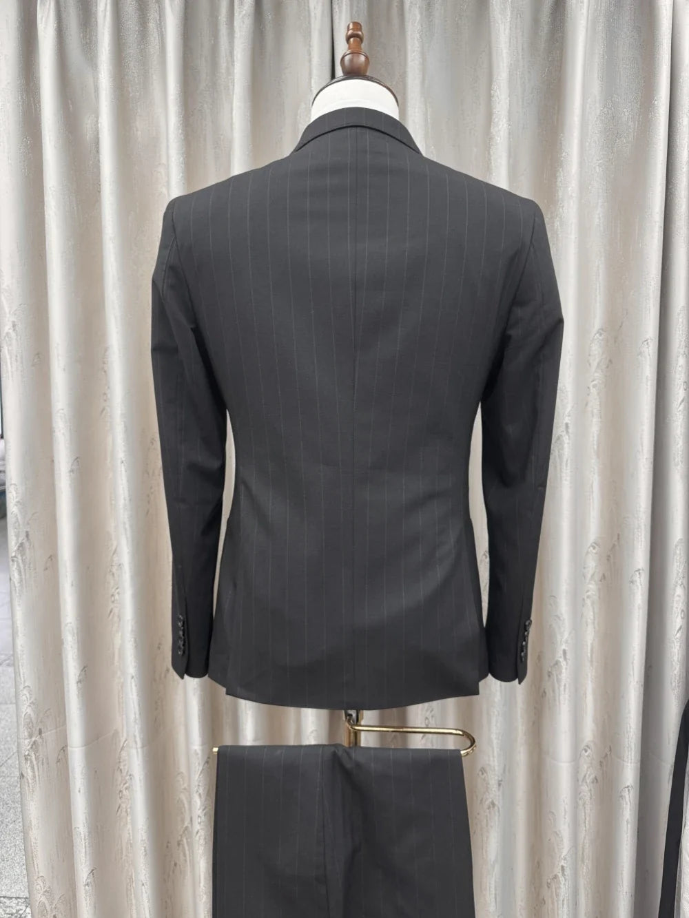 2026 New Striped Suit Set 2 Pieces For Men Wedding Groom Sets S-3XL Handsome Elegant Men's Double Breasted Suits Party Prom Wear