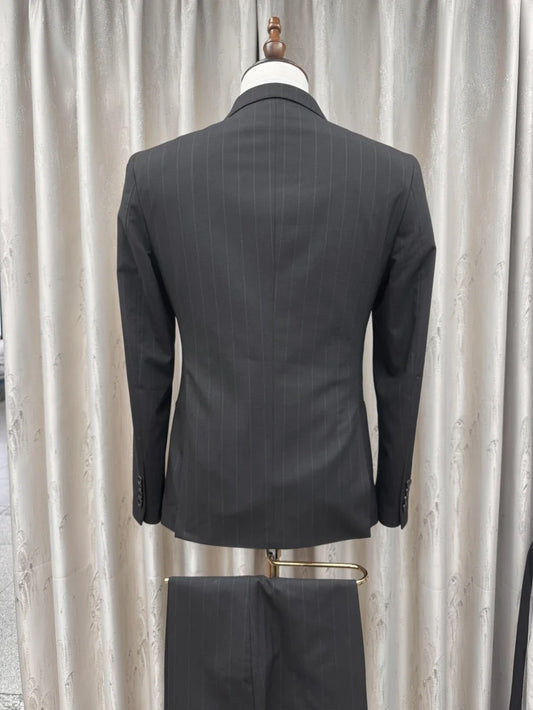 2026 New Striped Suit Set 2 Pieces For Men Wedding Groom Sets S-3XL Handsome Elegant Men's Double Breasted Suits Party Prom Wear