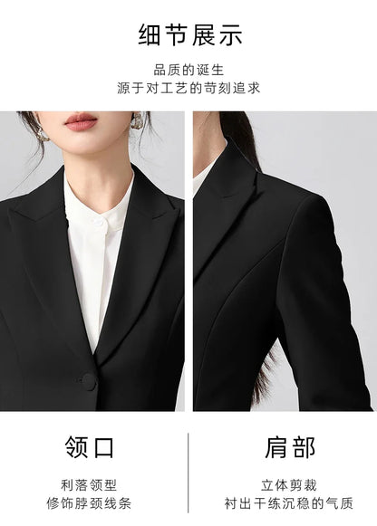Ladies Business Outfit High-Quality Pants And Suit Jacket Slim Elegant Fashionable 2026 New Arrival