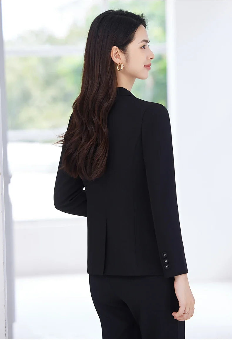 Fashionable professional women's clothing, high-quality two-piece pants + blazer. Exquisite, elegant, comfortable