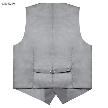 Men's Suit Vest – Solid Formal Waistcoat for Wedding, Party & Business Wear