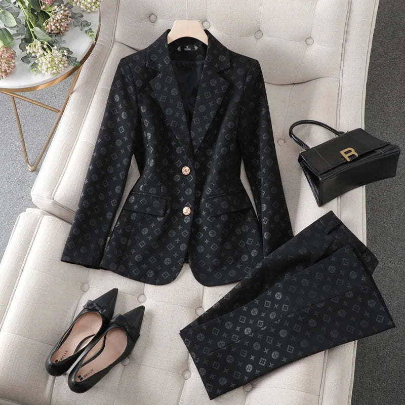 Fashion Temperament Professional Suits Women 2024 Spring Summer New Formal Long Sleeve Blazer And Pants&Shorts Sets Work Wear