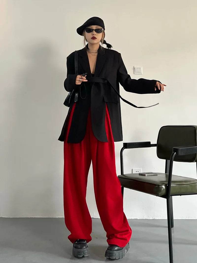 Spring Autumn New Women Blazer Niche Design Split Hem Ribbon Elegant Casual Fashion Chic Jacket High-end Trend Coat HK17058