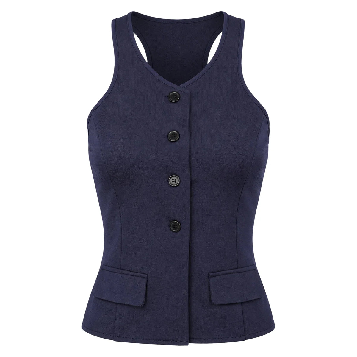 Women Sleeveless Jacket Waistcoat V-neck Fashion Solid Vest Office Lady Suits Vests for Work Communting OL Tops Tank Top Mujer