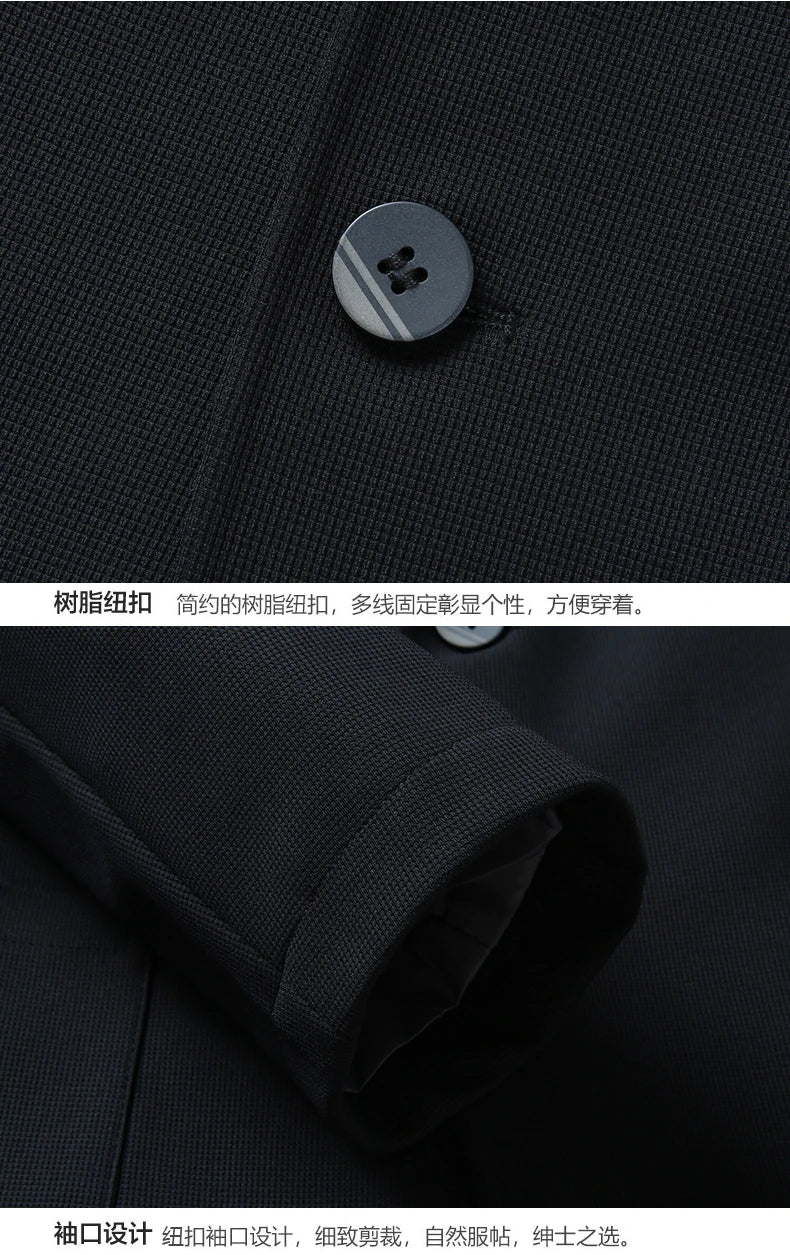 2026 High Quality Fashion Handsome Autumn New Business Fashion Business Suit Solid Color Single West Coat M-4XL