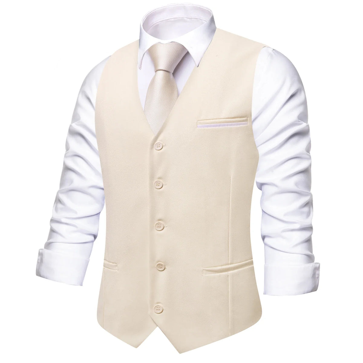 Men's Vest Set — Floral Paisley Waistcoat with Necktie, Pocket Square & Cufflinks for Weddings & Formal Events