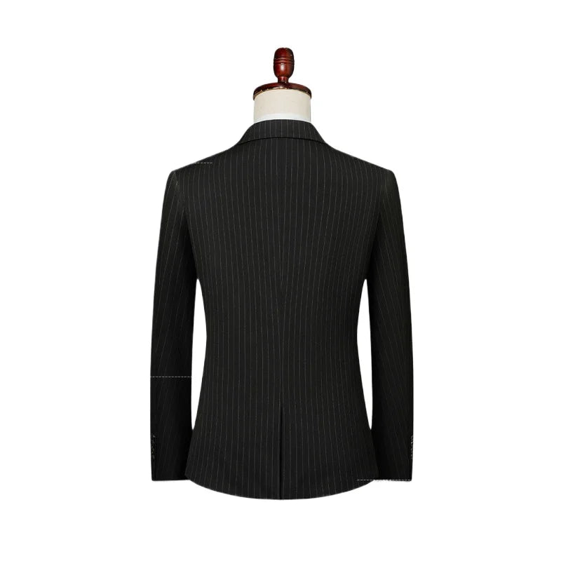Blazer's New Men's Fashion, Outdoor Travel, Striped, Youthful, Wedding, Hosting, Campus, Slimming, Casual Korean Version Blazer