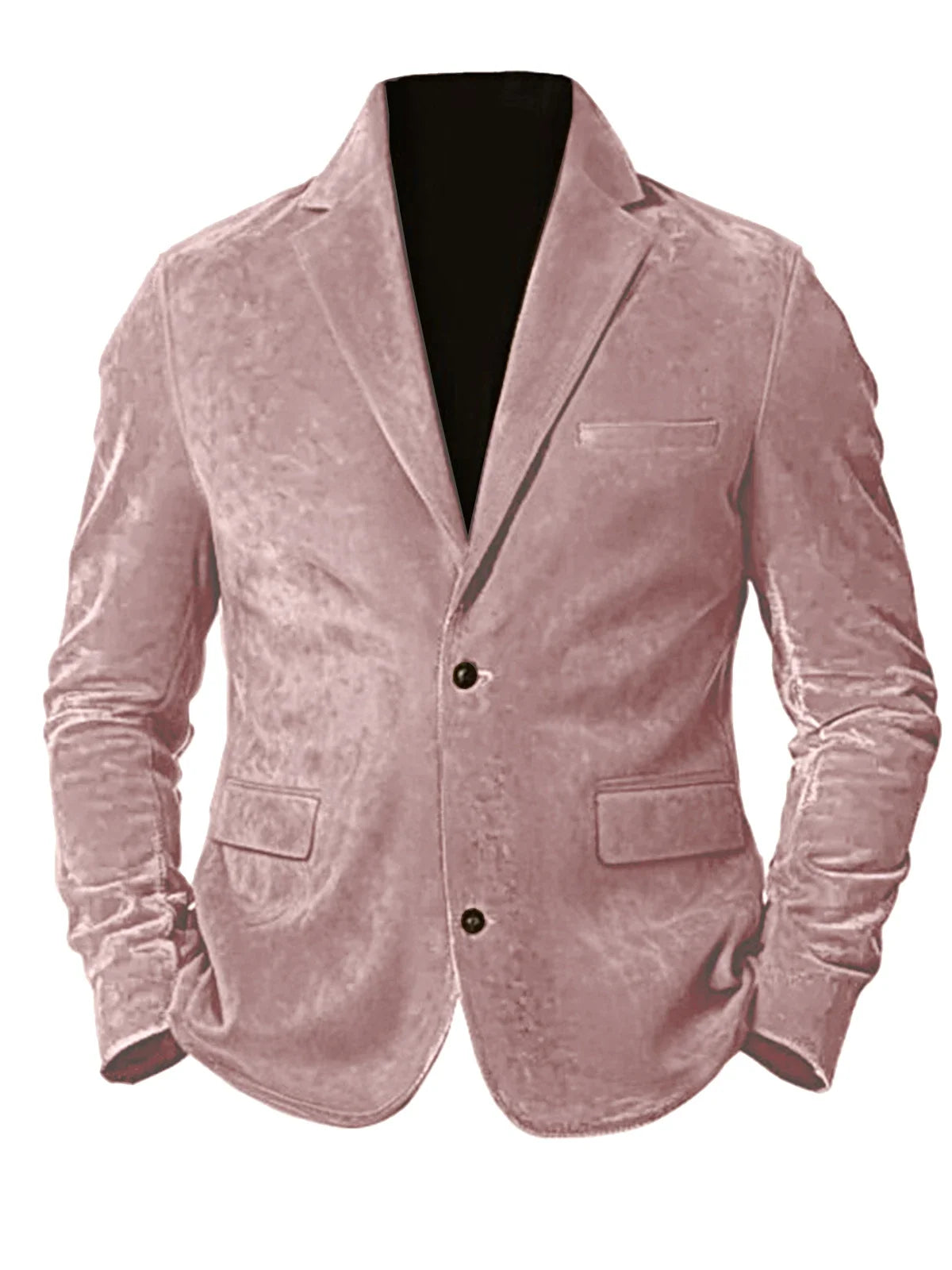 Men's Faux Suede Jackets Casual Retro Formal Coats for Men Fashion Slim Fit Jacket Comfortable Commuter Clothing