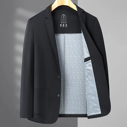 2026 High Quality Fashion Handsome Autumn New Business Fashion Business Suit Solid Color Single West Coat M-4XL
