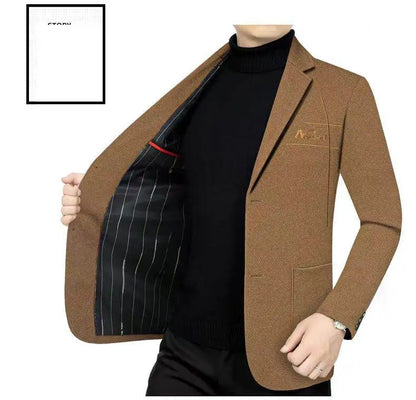 Blazer Men's Fashion Outdoor Travel Camping Youth Wedding Versatile Host School Uniform Slim Fit Casual Korean Version Blazer