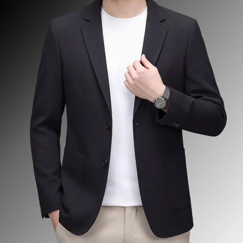 Men's Premium Linen Blend Casual Blazer, Summer Breathable UV Protection Jacket