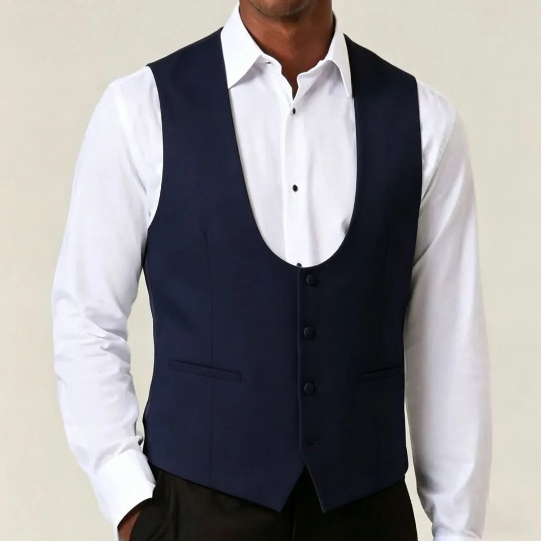 Men's Suit Vest – Single Breasted Waistcoat for Weddings, Business & Formal Events