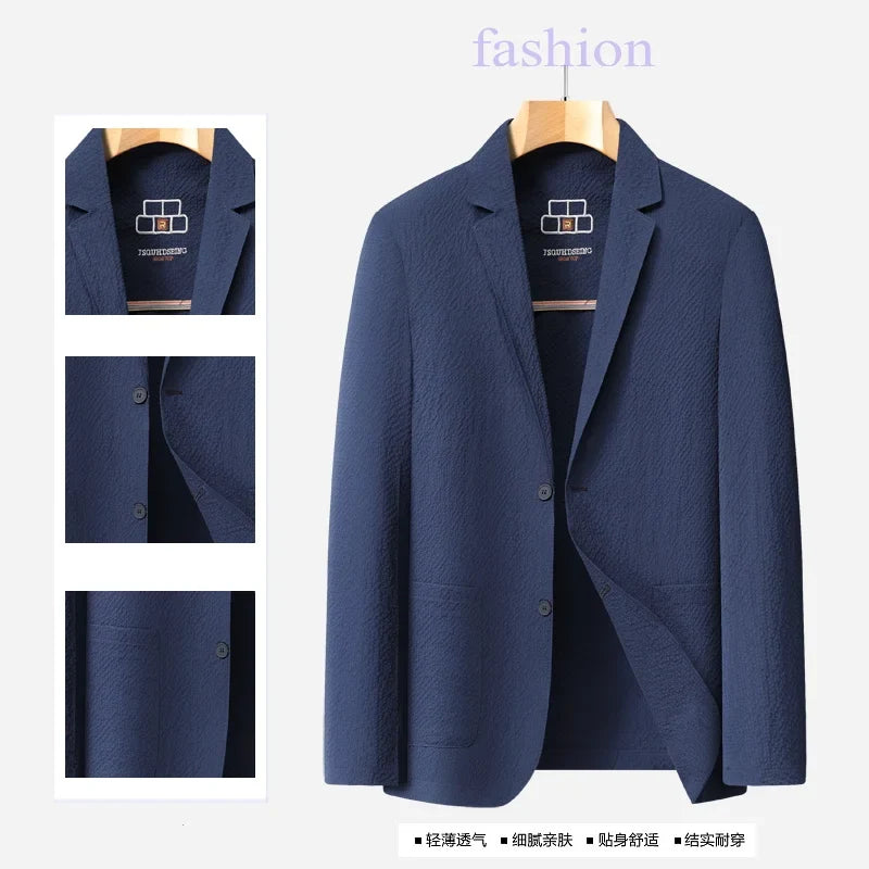 Blazer 2026 New Men's Fashion Outdoor sunscreen Blazers men Slim Casual quick drying sunscreen clothing Formal Wear jackets