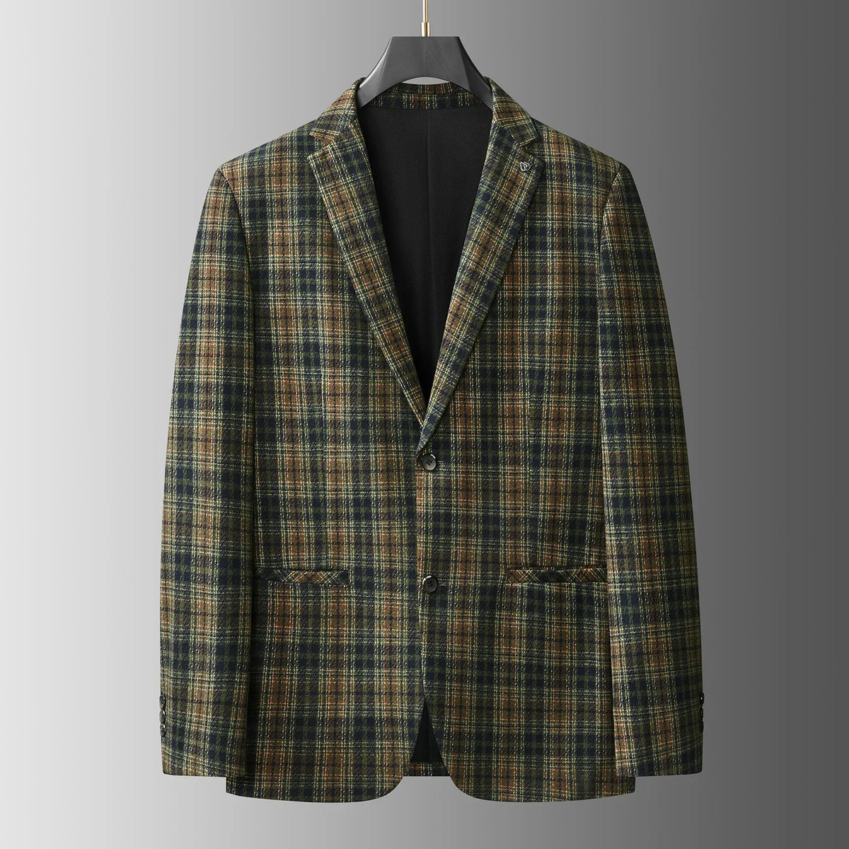 Men's Plus Size Smart Casual Blazer – Versatile Single-Breasted Suit Jacket for Business & Everyday Wear