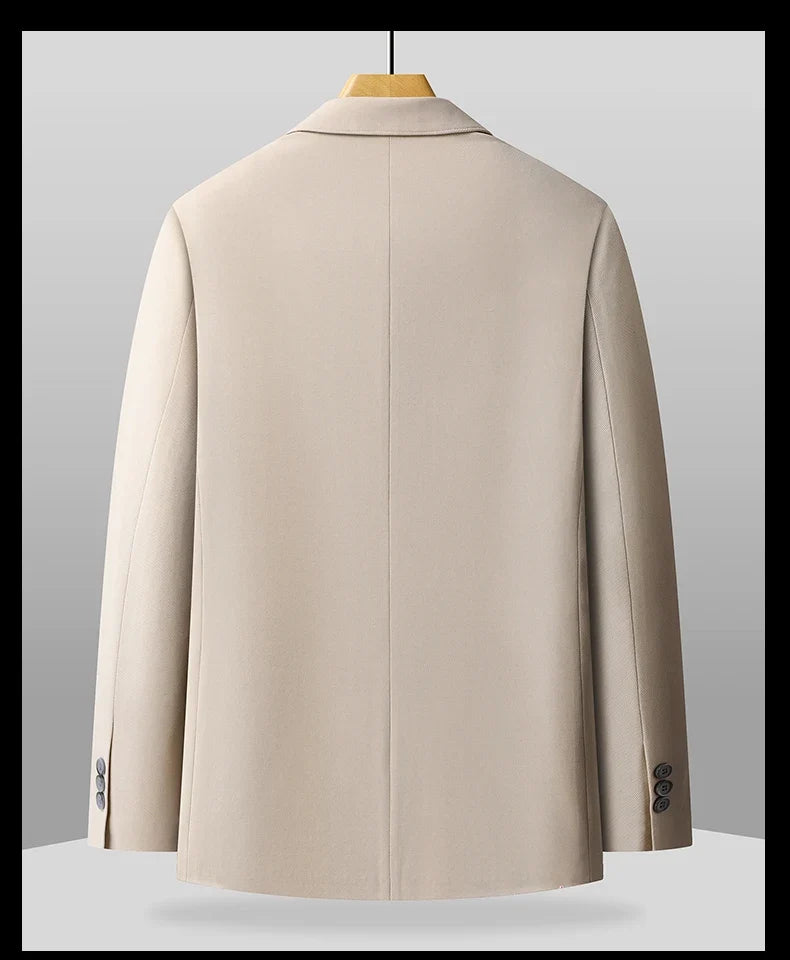 Blazer Outdoor Men's Casual, Fashionable, Trendy, Sporty Solid Color, Slimming British Style Business Gentleman Wedding Blazer