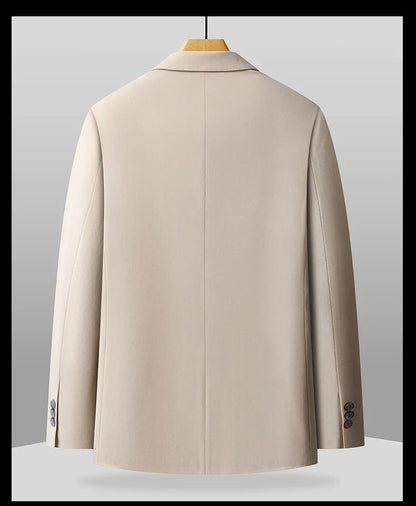 Blazer Outdoor Men's Casual, Fashionable, Trendy, Sporty Solid Color, Slimming British Style Business Gentleman Wedding Blazer
