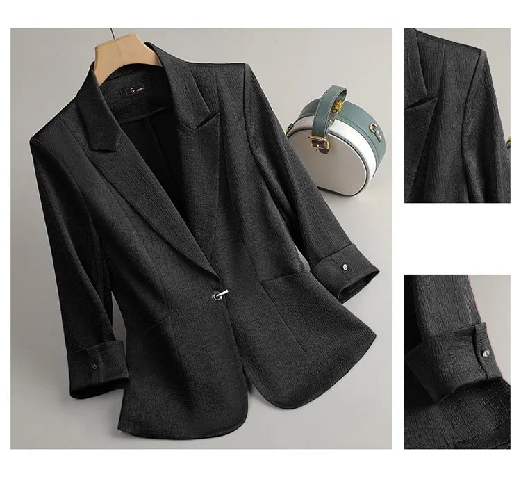 Fashion Office Ladies Blazer and Pants Suit Formal Angola Red Women Jacket Trouser Women Business Work Wear 2 Piece Set