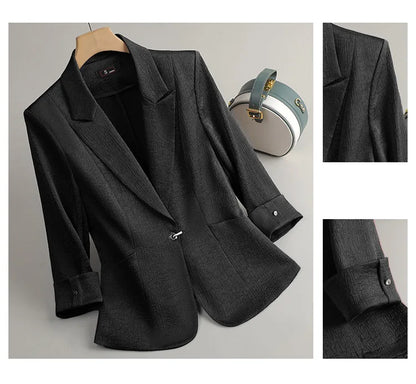 Fashion Office Ladies Blazer and Pants Suit Formal Angola Red Women Jacket Trouser Women Business Work Wear 2 Piece Set