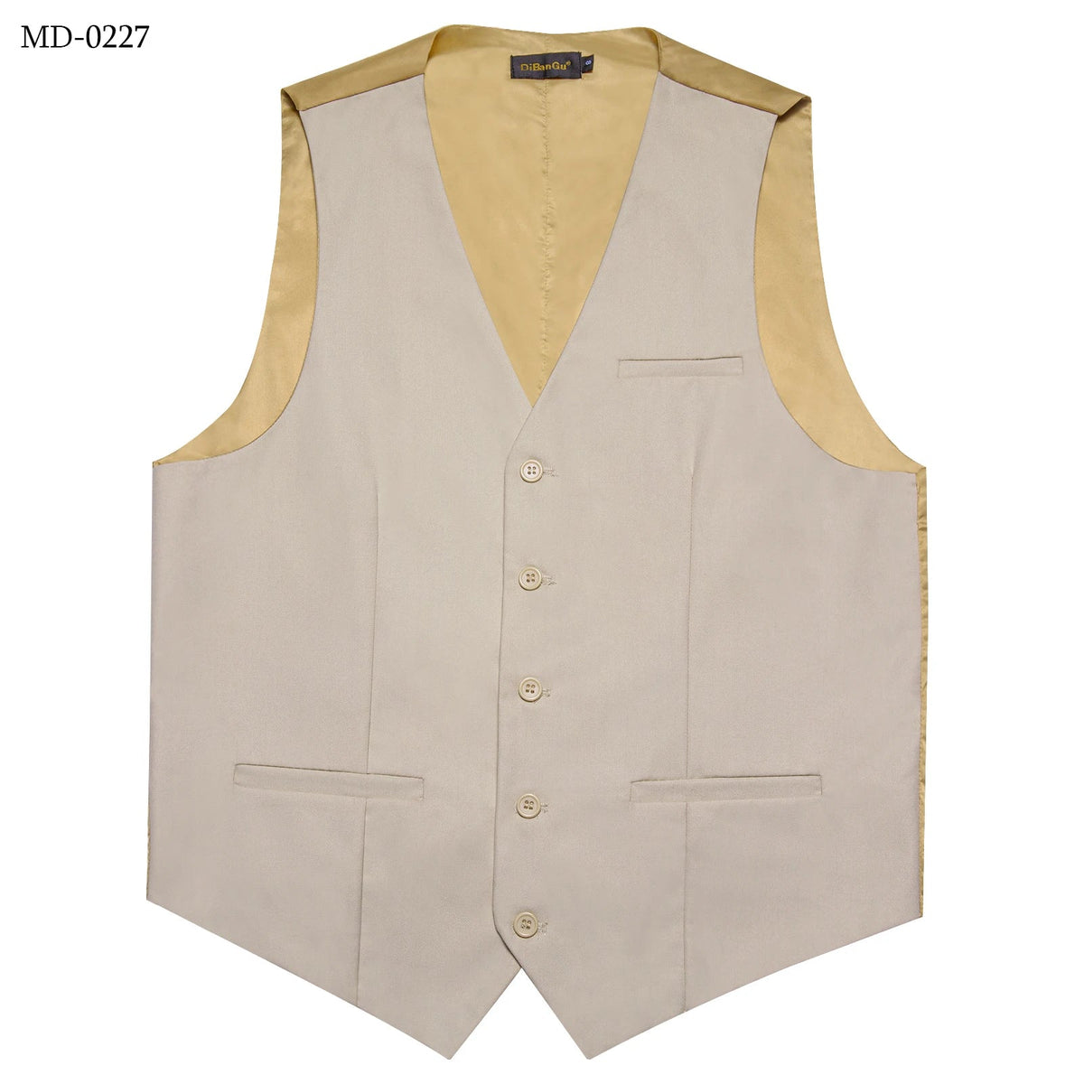 Men's Suit Vest – Solid Formal Waistcoat for Wedding, Party & Business Wear