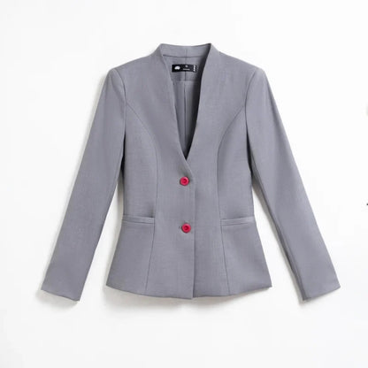 2024 fashionable professional womens clothing. Two-piece long-sleeved suit + pants. High quality slim fit womens business