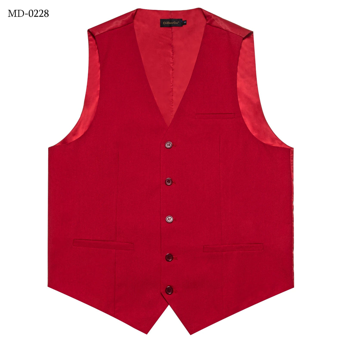 Men's Suit Vest – Solid Formal Waistcoat for Wedding, Party & Business Wear