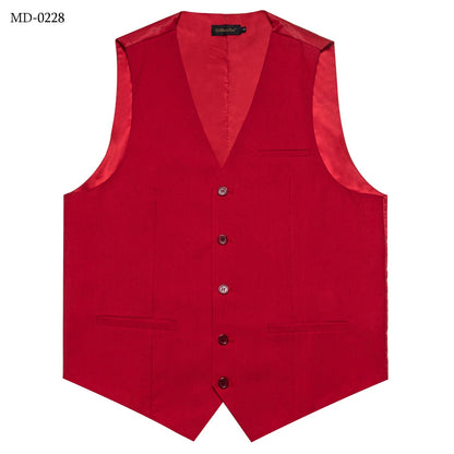 Men's Suit Vest – Solid Formal Waistcoat for Wedding, Party & Business Wear