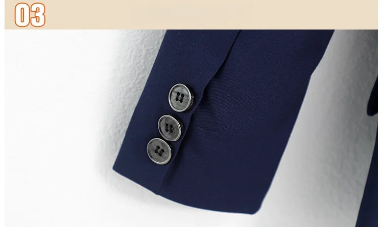 Boys Girls Formal Ceremony Costume Children's Brithish Style School Uniform Kids blue Jacket Pant/Skirt Photography Suit