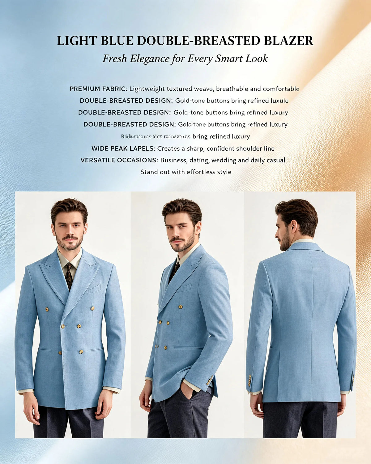 Burgundy Linen Blend Double Breasted Men's Blazer Peak Lapel Slim Fit Tailored Formal Men Suit Jacket For Wedding Groom Business