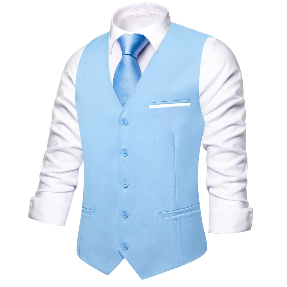 Men's Vest Set — Floral Paisley Waistcoat with Necktie, Pocket Square & Cufflinks for Weddings & Formal Events