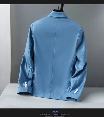 Blazer Outdoor Men's Fashion Business Travel Camping Wedding Trend Host Slim Fit Campus Leisure Breathable Korean Style Blazer