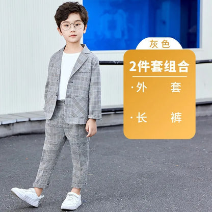 Low Price Clearance Stock Sale Boys Spring Jacket Pants/Shorts Photography Suit Kids Ring Bearer Dress Children Evening Costume