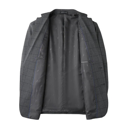 Fashionable Middle-Aged Large Size Suit XL-9XL Handsome Banquet High Quality Business Casual Loose Fit Jacket for plus Size Men