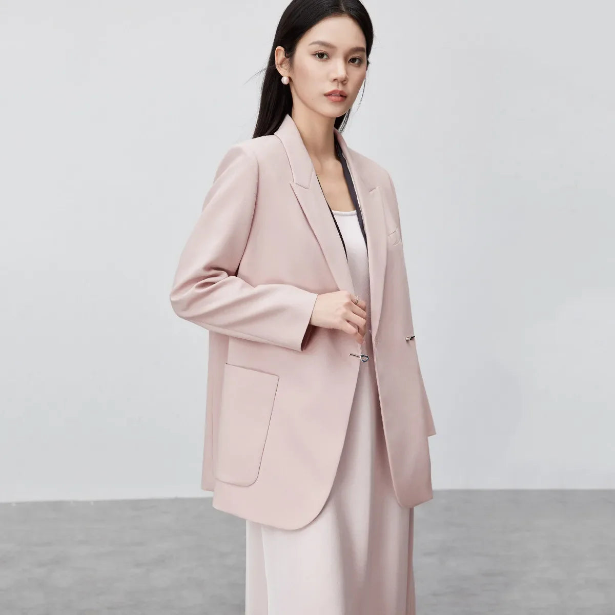 Black Blazer Suit Jacket Women 2026 Spring Fall Fashion Trend Elegant Office Ladies Work Wear Clothing 153XC3230X