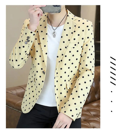 Blazer Men's Fashion Business Gentleman Groom Professional Gentleman Form-fitting Versatile Casual Formal Wear High-end Blazer