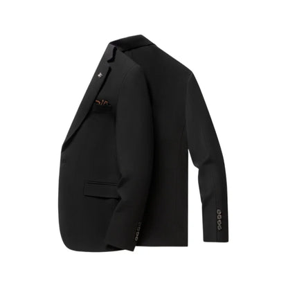 Blazer's New Men's Fashion Outdoor Travel Camping Youth Wedding Versatile, Hosting Campus Slimming Casual Korean Version Blazer