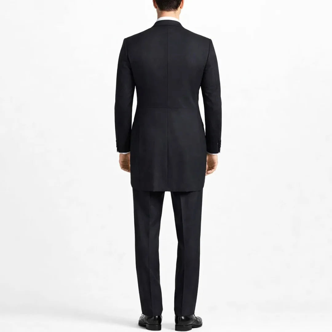 Men Suit Black 3 Pieces Single Breasted Bright Lapel For Wedding Groom Banquet Party Prom Business Work Jacket Pants White Vest