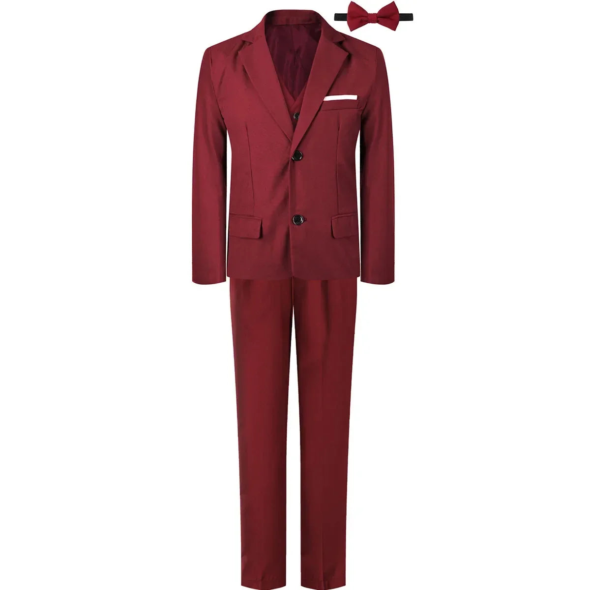 Kids Clothes Boys Suit Wedding Formal Outfit Set Children Easter Church Gentleman Ring Bearer Perform Tuxedo Teenagers Blazer