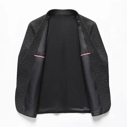 2026 New Men's Pinstripe Blazer High Quality Business Casual Slim Fit Suit Jacket For Work & Daily Wear