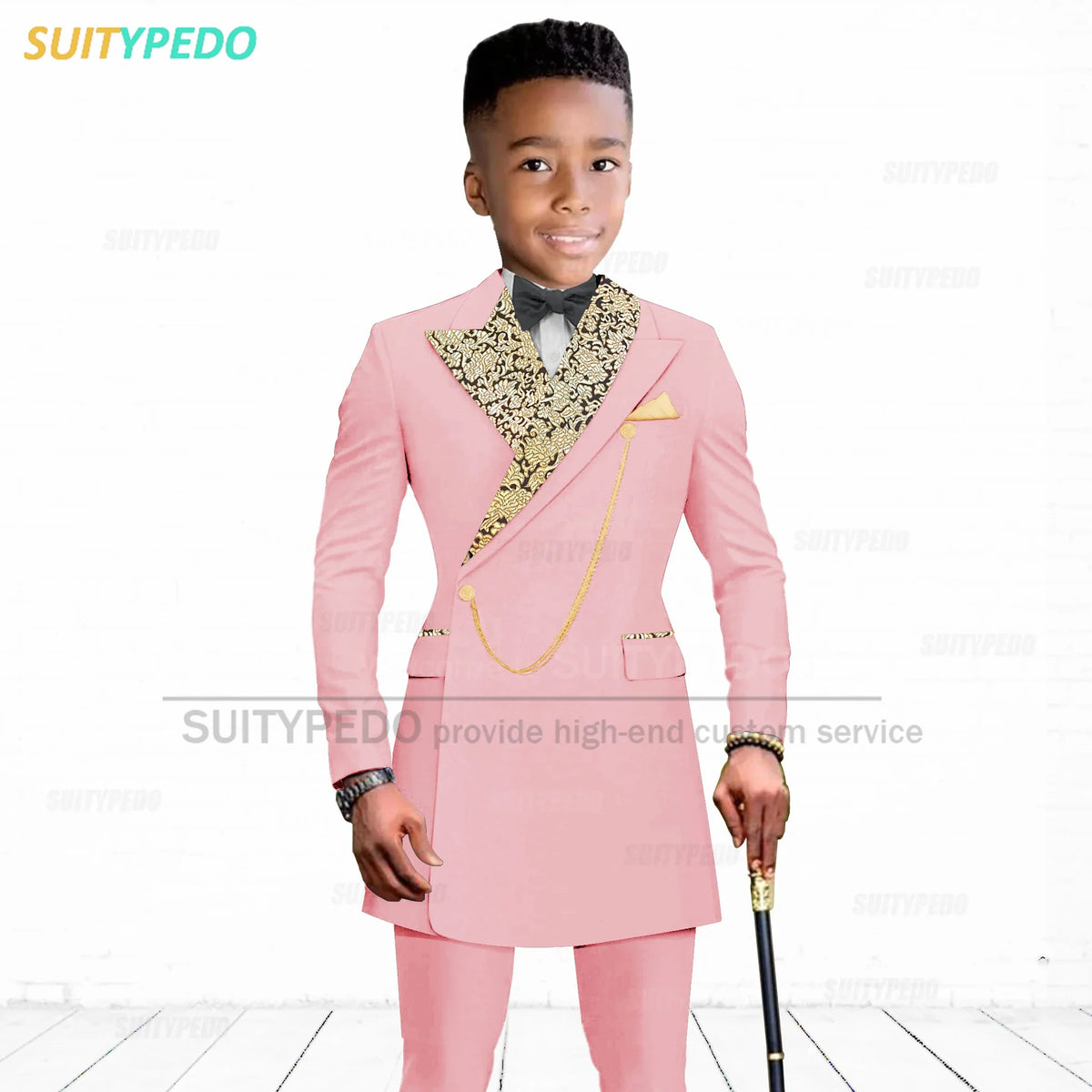 Luxury Boy's Suit Set Homecoming Party Kids Jackets Tailor-made Slim Fit Blazer Pants 2 Pieces Wedding Party Children Tuxedos