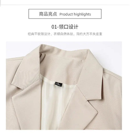 Men's spring and autumn Korean-style business versatile suit jacket, Hong Kong-style Instagram cool casual suit jacket, large si